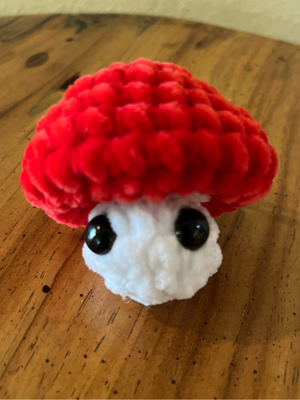 Mushroom poppet crochet plushie